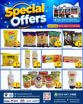 Max Mart offers in Ajman from 8 to 17 May 2026 Special Offers