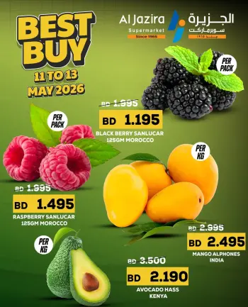 Al jazira supermarket Bahrain offers from 11 to 13 May 2026 Best Buy