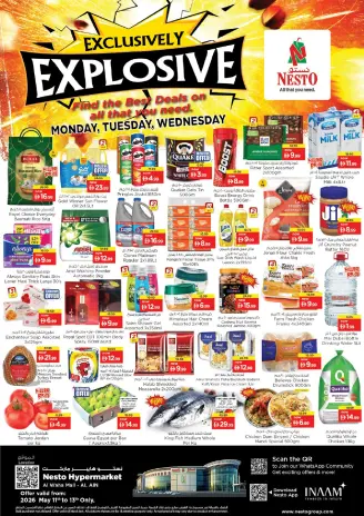 Ofertas de Nesto Al Ain de 11 a 13 mayo 2026 EXCLUSIVAMENTE EXPLOSIVO