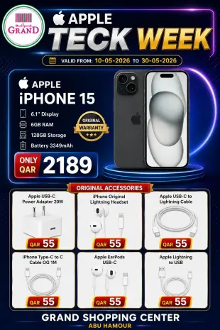 Grand & Al Rawabi Qatar offers from 10 to 30 May 2026 APPLE TECH DEALS