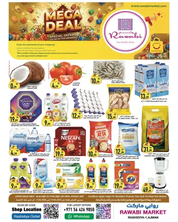 Rawabi Markets offers in Al Rashidiya from 14 to 17 May 2026 Mega Offers