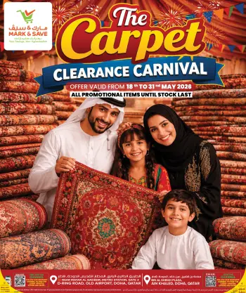 Offres Mark & Save Qatar de 18 à 31 mai 2026 Carnaval de dédouanement des tapis