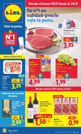 Ofertas de Lidl España de 18 a 24 mayo 2026 ofertas semanales