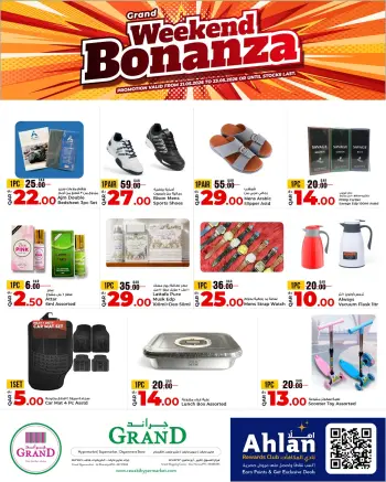 Offres Grand & Al Rawabi Qatar de 21 à 23 mai 2026 Grand week-end de Bobanza