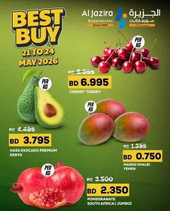 Al jazira supermarket Bahrain offers from 21 to 24 May 2026 Best Buy