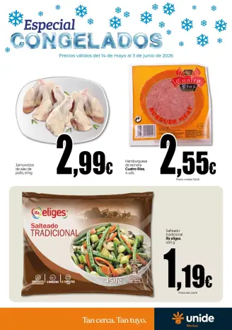 Ofertas de Unide Market España de 14 mayo a 3 junio 2026 Especial CONGELADOS