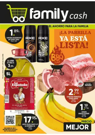 Ofertas de Supermercado Family Cash España de 11 a 31 mayo 2026 El Ahorro Para La Familia