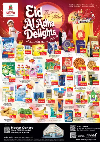 Ofertas de Nesto Al Nuaimiya de 25 a 27 mayo 2026 Delicias de Eid Al Adha