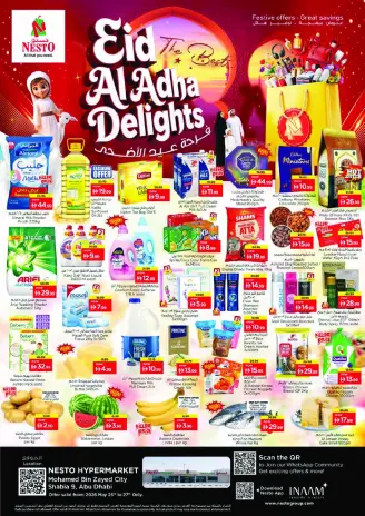 Ofertas de Nesto Abu Dhabi de 25 a 27 mayo 2026 Delicias de Eid Al Adha