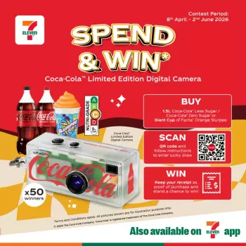7 Eleven Singapore offers from 8 April to 2 June 2026 SPEND & WIN Deals