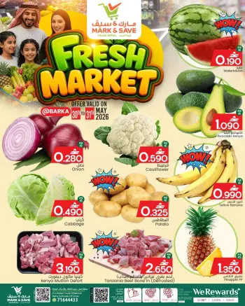Mark & Save offers in Barka from 30 to 31 May 2026 Fresh Market Deals