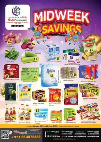 Ofertas de Hipermercado Gulf Emiratos Árabes Unidos de 1 a 3 junio 2026 Ofertas entre semana