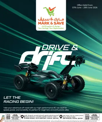 Mark & Save Qatar offers from 7 to 28 June 2026 Drive & Drift Deals
