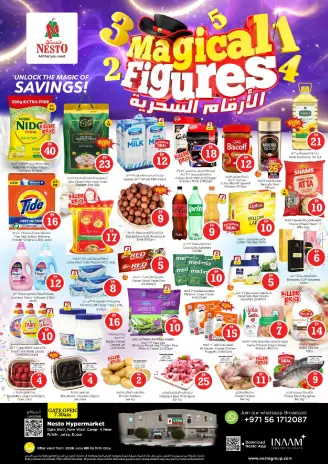 Ofertas de Nesto Jafza de 8 a 10 junio 2026 Ofertas de números mágicos