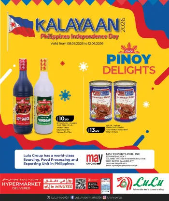 Lulu Hypermarkets Qatar offers from 8 to 12 June 2026 Philippines Celebration