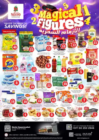Ofertas de Nesto Al Majaz de 8 a 10 junio 2026 Ofertas de números mágicos
