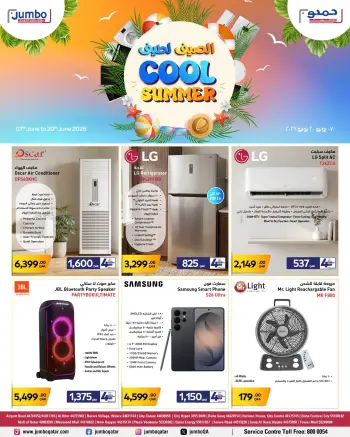Jumbo Electronics Qatar offers from 7 to 20 June 2026 Cool Summer Deals