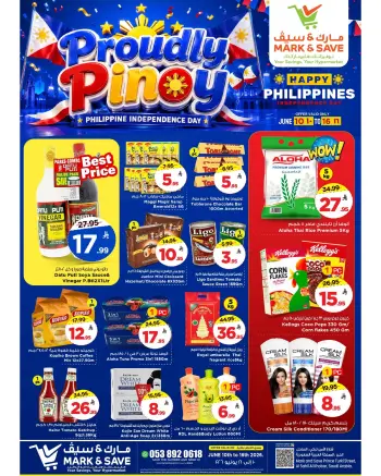 Ofertas de Mark & Save Khobar de 24 a 30 Dhuʻl-Hijjah 1447 AH (10 – 16 junio 2026) Orgullosamente Pinoy