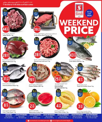 Safari hypermarket Qatar offers from 11 to 13 June 2026 Weekend prices