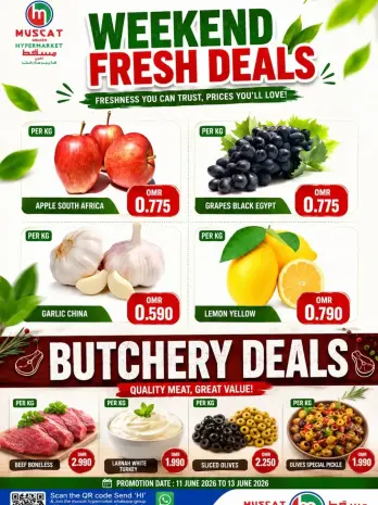 Muscat hypermarket offers from 11 to 13 June 2026 Weekend Deals