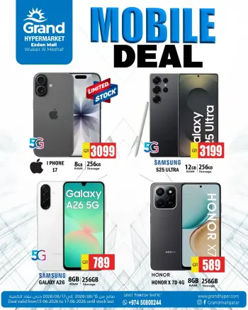 Ofertas de Grand hipermercado Katar de 15 a 17 junio 2026 Ofertas de telefonía móvil
