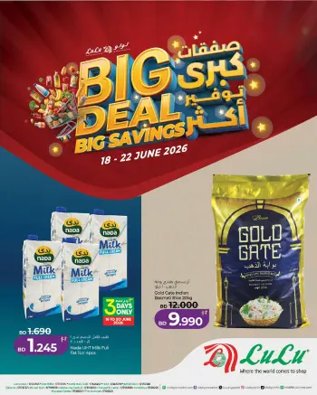 Lulu Bahrain offers from 18 to 22 June 2026 Mega Deals