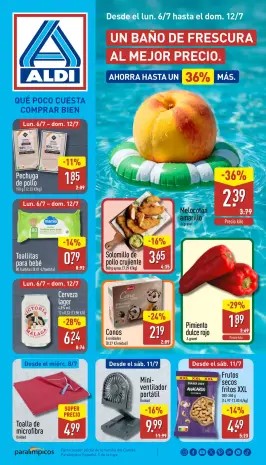 ALDI Spain offers from 6 to 12 July 2026 How little it costs to buy well!