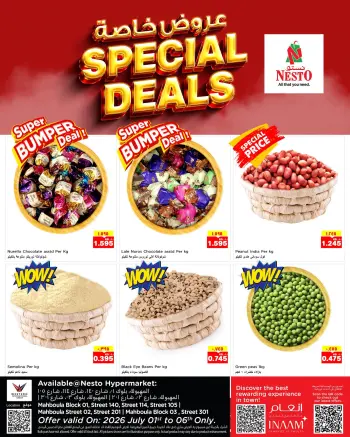 Nesto Hypermarkets Kuwait offers from 1 to 6 July 2026 Special Offers