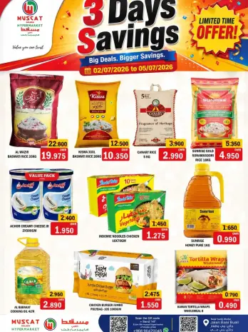 Muscat hypermarket offers from 2 to 5 July 2026 Fresh Deals