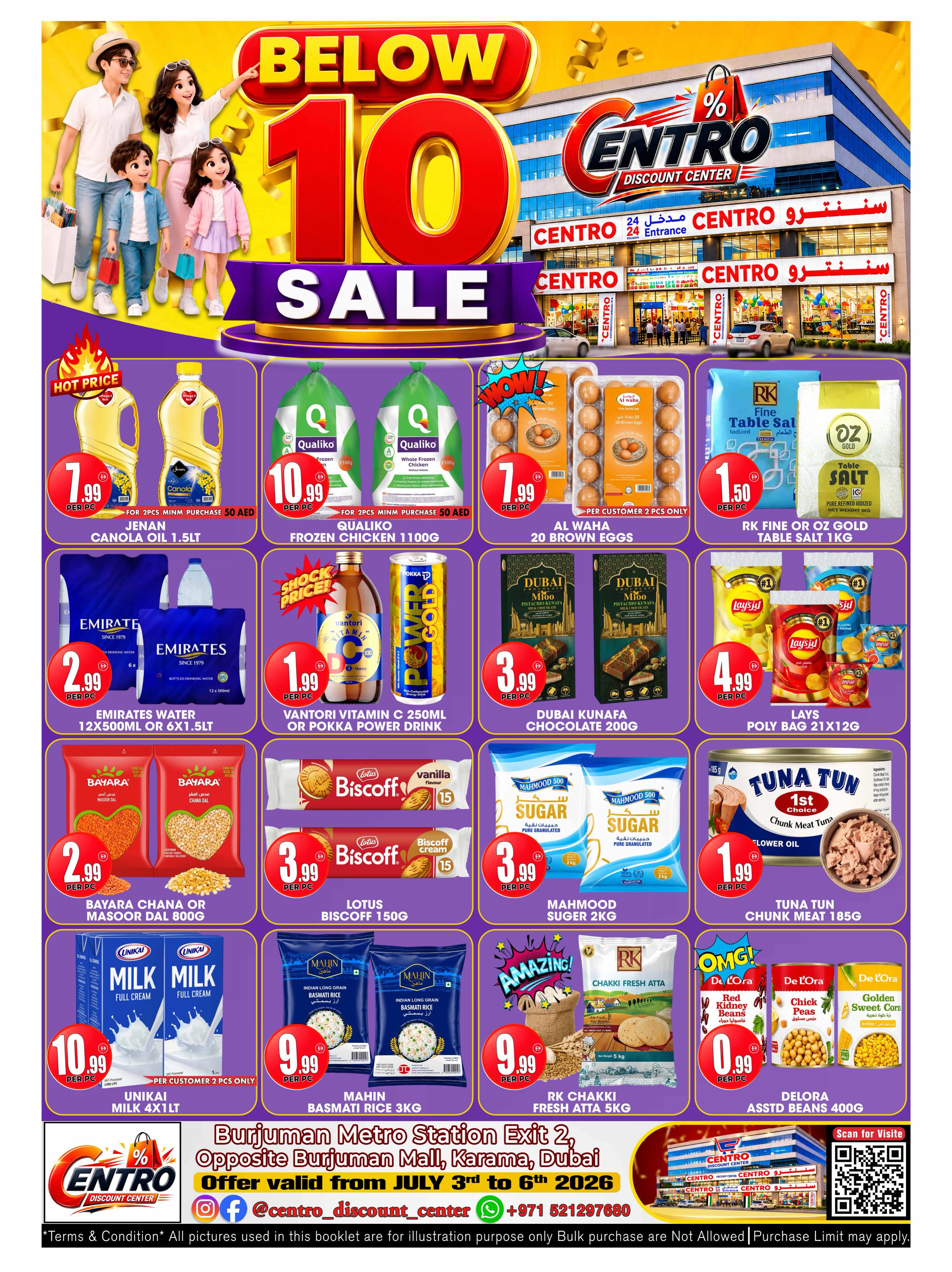 Ofertas de Centro Discount Center BurJuman de 3 a 6 julio 2026 Ofertas de 10 dirhams y menos