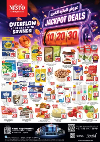 Ofertas de Nesto Fakhruddin de 2 a 5 julio 2026 Ofertas de Jackpot