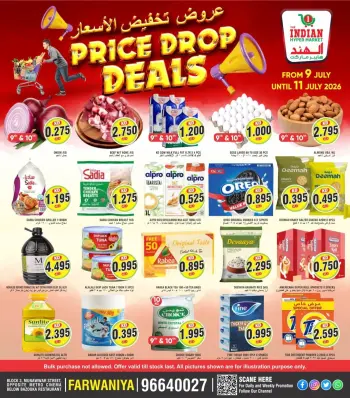 The Indian HyperMarket Kuwait offers from 9 to 11 July 2026 Price Drop Deals