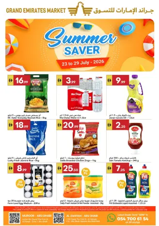 Grand Emirates Market offers in Abu Dhabi from 23 to 29 July 2026 Summer Savings
