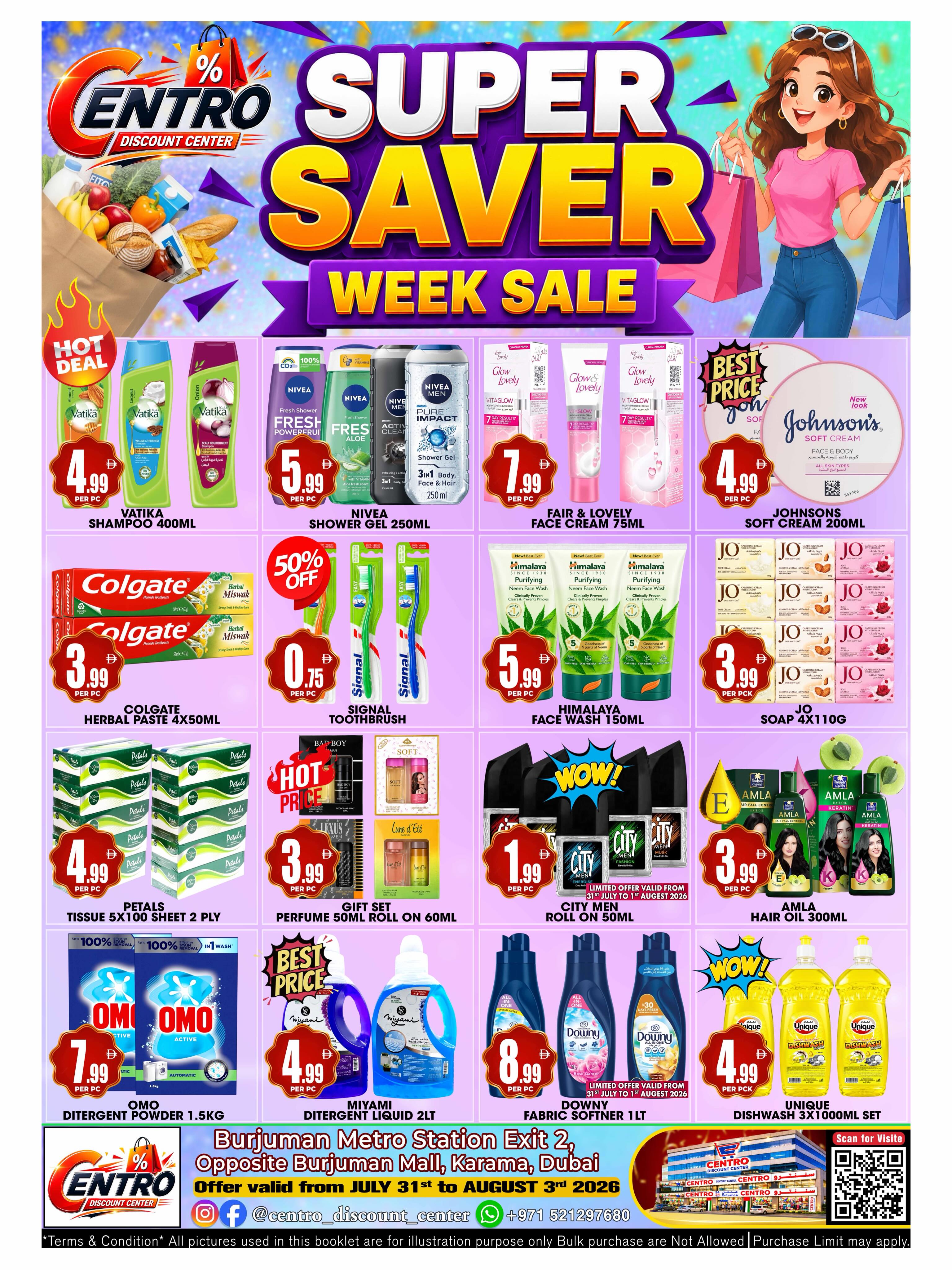 Ofertas de Centro Discount Center BurJuman de 31 julio a 3 agosto 2026 Super Ahorro