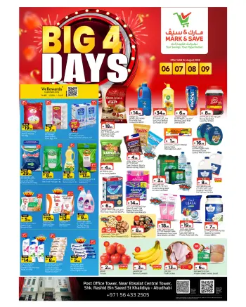 Mark & Save offers in Khalidiya Mall from 6 to 9 August 2026 big 4 days deals