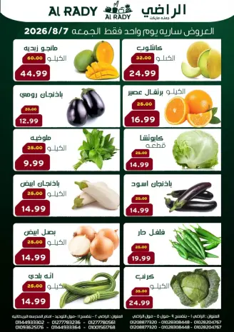 Al Radi Market Egypt offers Friday 7 August 2026 Friday Deal