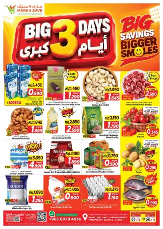 Mark & Save offers in Farwaniya from 27 to 29 September 2026 Big 3 Days Deals