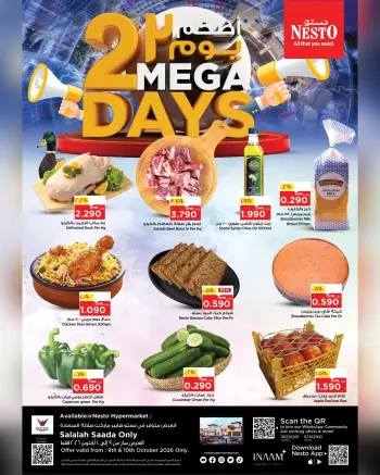 Offres Nesto Salalah de 9 à 10 octobre 2026 Méga offres