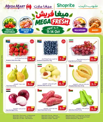 عروض ميجا مارت قطر من ١١ حتى ١٤ أكتوبر ٢٠٢٦ ميجا فريش