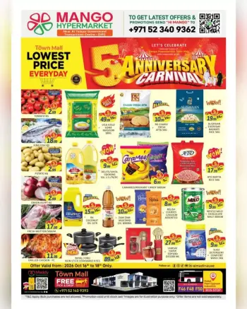 Mango Hypermarkets UAE offers from 16 to 18 October 2026 Anniversary Offers