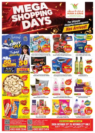 Offres Mark & Save Jlyb, Fahaheel de 21 à 27 octobre 2026 Mega Shopping Days