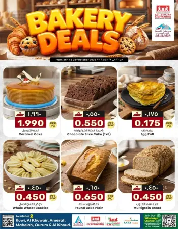 KM trading & Al Safa Oman offers from 26 to 28 October 2026 Fresh bakeries