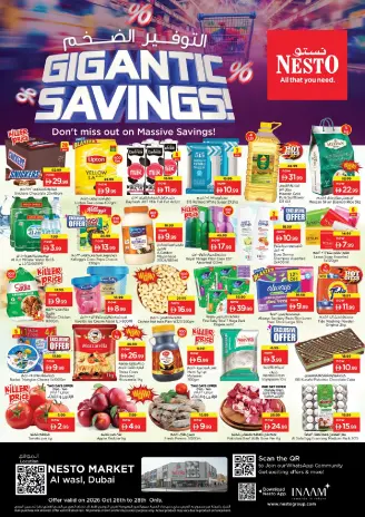 Nesto offers in Al Wasl from 26 to 28 October 2026 Mega Saver