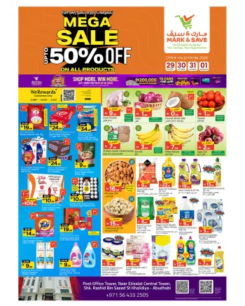Ofertas de Mark & Save Centro Comercial Khalidiyah de 29 octubre a 1 noviembre 2026 Mega Deals