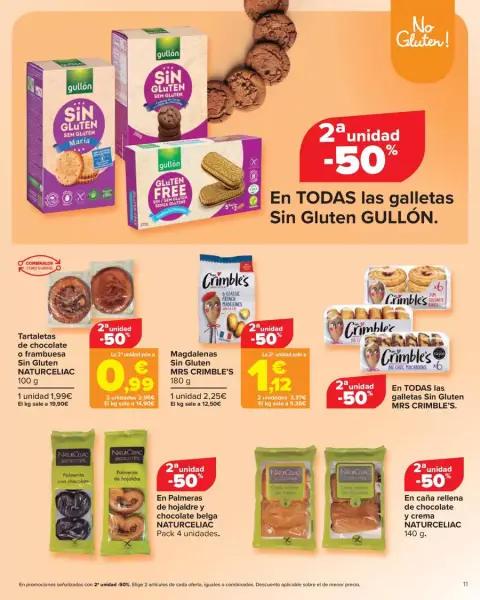 Ofertas de Carrefour España de 13 a 25 noviembre 2024 Offres sans gluten - Página 11