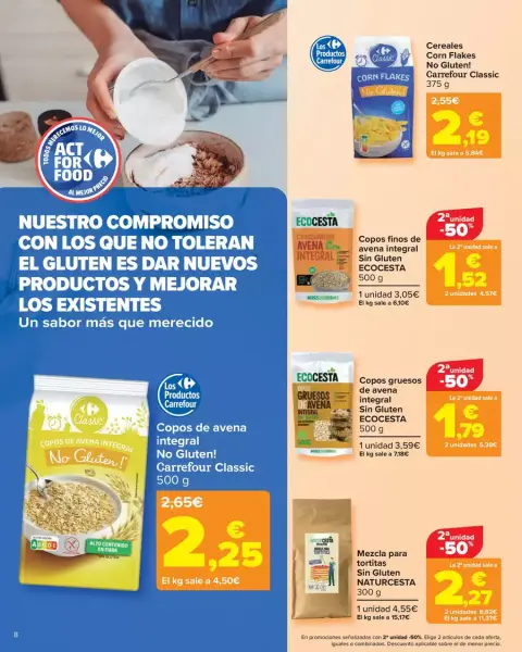 Ofertas de Carrefour España de 13 a 25 noviembre 2024 Offres sans gluten - Página 8