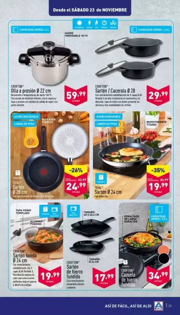 ALDI Spain Offers from 20 to 26 November 2024 Offers for easy savings - Page 23