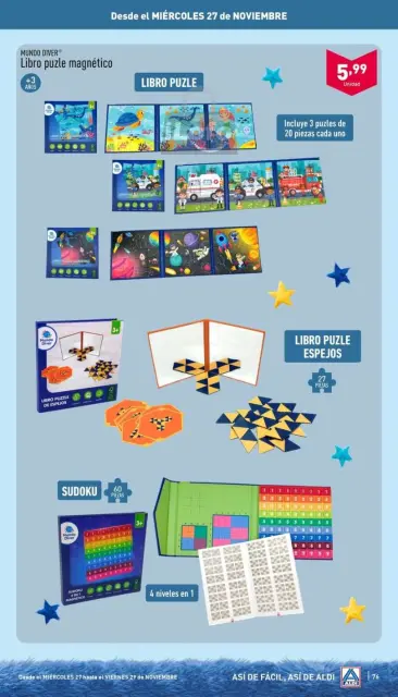 ALDI Spain Offers from 11 November to 7 December 2024 Featured Games Offers - Page 76