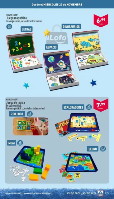 ALDI Spain Offers from 11 November to 7 December 2024 Featured Games Offers - Page 75
