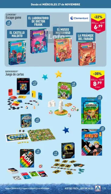 ALDI Spain Offers from 11 November to 7 December 2024 Featured Games Offers - Page 73